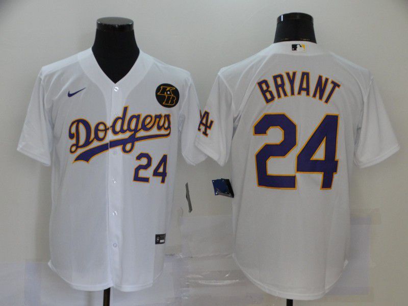 Men Los Angeles Dodgers #24 Bryant White Game 2020 MLB Nike Jerseys1->chicago cubs->MLB Jersey